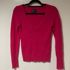 American Eagle Outfitters Wool Blend Women V Neck Long Sleeve Sweater Size XS
